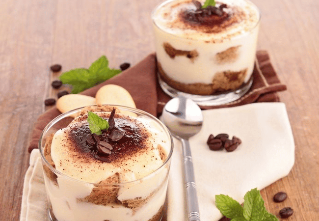 une recette de tiramisu a la proteine en poudre bio