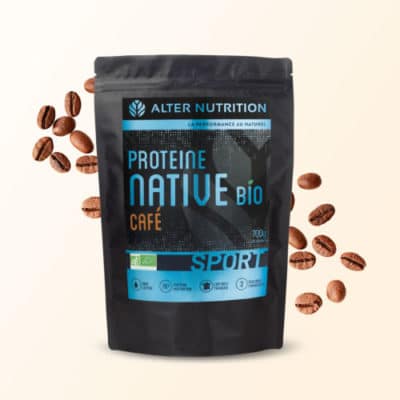 Protéines natives bio sans lactose café