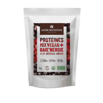 Protéines Mix vegan bio Baie’nergie açai acérola aronia