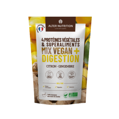 Protéines Vegan bio détox citron gingembre
