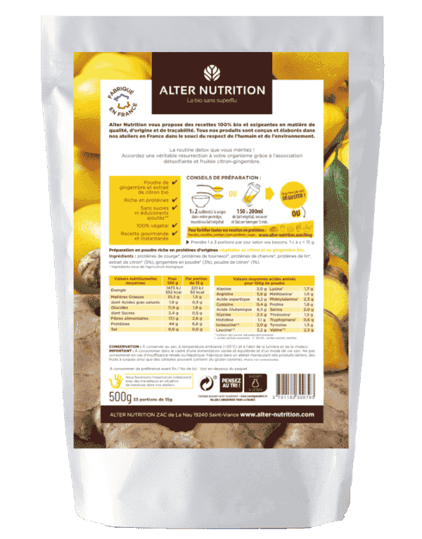 proteine mix vegan bio detox verso