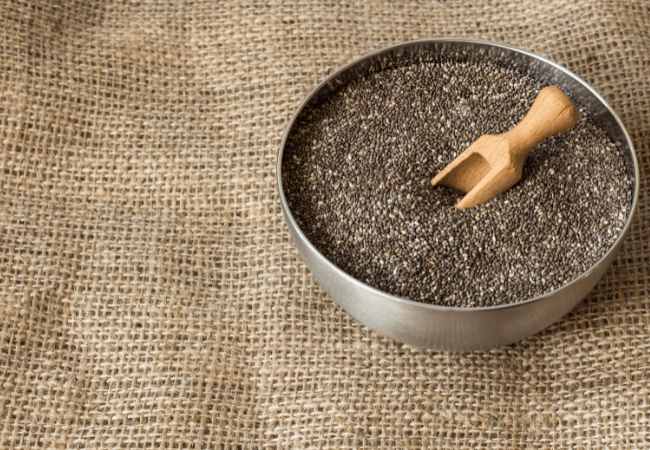 Représentation des graines de chia