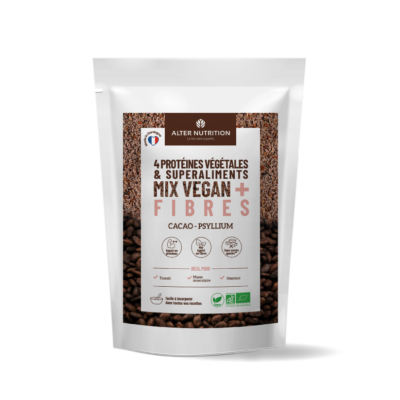 Protéines Végétales Psyllium et Cacao bio