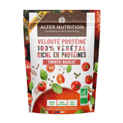 Soupe protéinée tomate - basilic