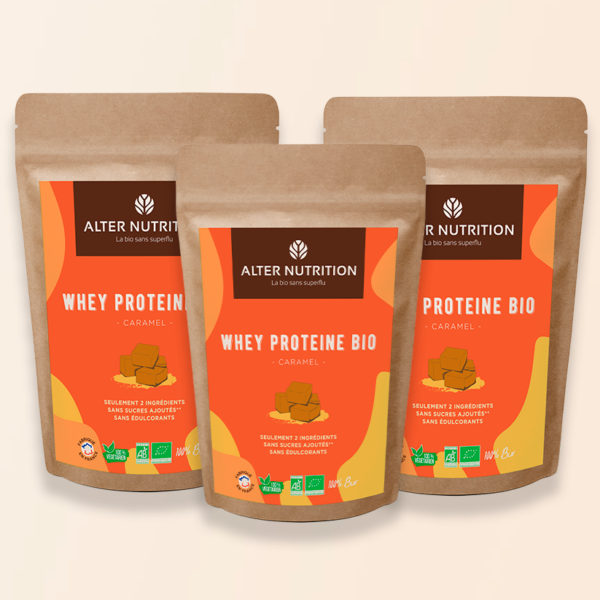 Whey Protéine bio caramel