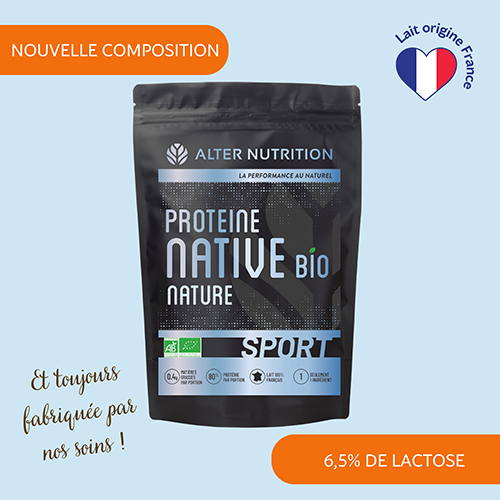 Pourquoi notre recette de Whey Native Bio sans lactose évolue ?